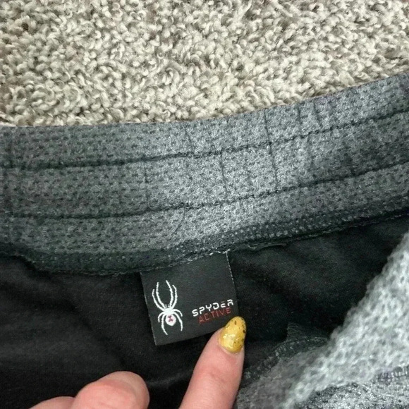 Spyder Active Gray Pattern Joggers Pants Men's Sz Small I2 - Picture 3 of 7